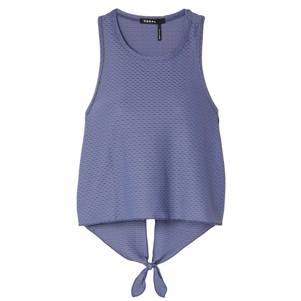 Koral Stretch Jacquard Blue Raegan Tank Top Size Small